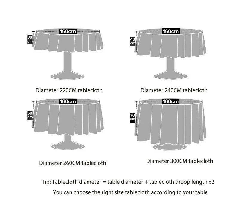 Bluejw Wedding Tablecloth Hotel Banquet Square Modern Printed Waterproof Polyester Nonwoven ized Color & Size - Image 4